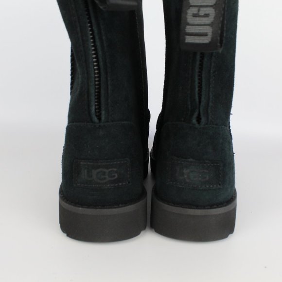 NEW UGG Classic Short Logo Zip Suede Boot - Picture 9 of 14